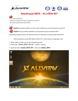 Aktualizacja BIOS – ALLVIEW Wi7