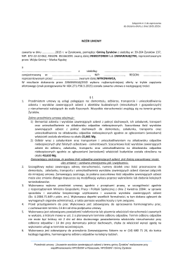 Wzory Umów - data zamieszczenia: 19-05-2015 r.