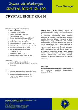CRYSTAL RIGHT CR-100