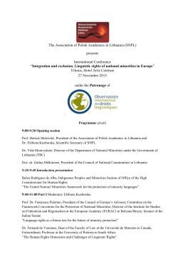 The Association of Polish Academics in Lithuania (SNPL) presents