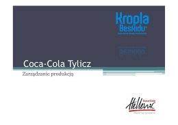 Sławomir Babiarz, Coca-Cola HBC w Tyliczu