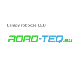 Lampy robocze Road-Teq