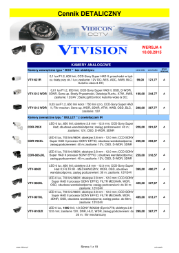 CENNIK 4-2015 CCTV i SSWiN VIDICON