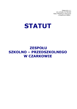 Statut ZSP- całość-aktualny