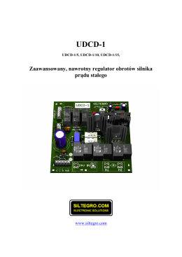 Nawrotny regulator prędkości obrotowej silnika DC UDCD-1