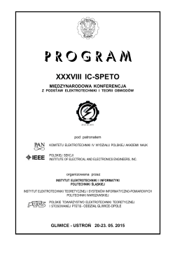 PROGRAM - IC-SPETO 2015