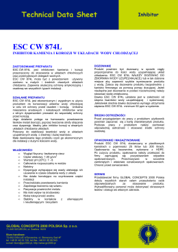 OPIS - ESC CW 874L