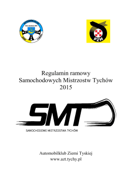 Regulamin ramowy SMT 2015 - Automobilklub Ziemi Tyskiej