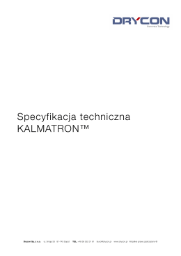 Specyfikacja techniczna KALMATRON™