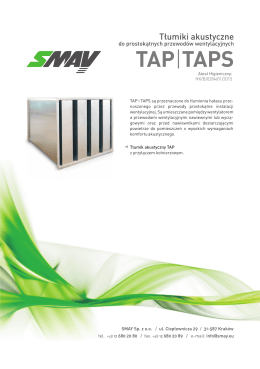 Karta katalogowa Smay TAP / TAPS