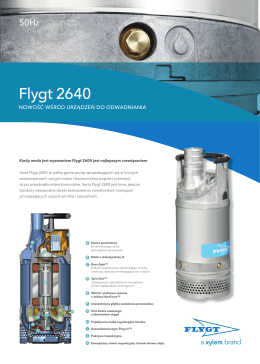 Pompy Flygt 2640 - Water Solutions