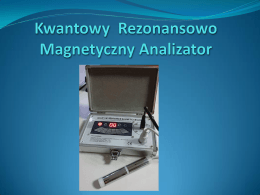 Kwantowy analizator rezonansu magnetycznego