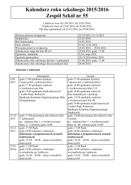 Kalendarz roku szkolnego 2004/2005
