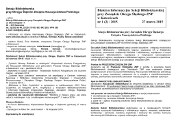 Sekcja Bibliotekarska - Związek Nauczycielstwa Polskiego