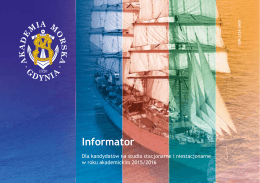 Informator - Akademia Morska w Gdyni