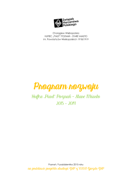 Program rozwoju Hufca na lata 2015-2019