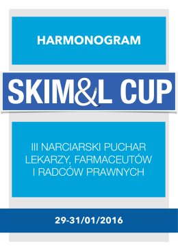 harmonogram - SKIM&L CUP