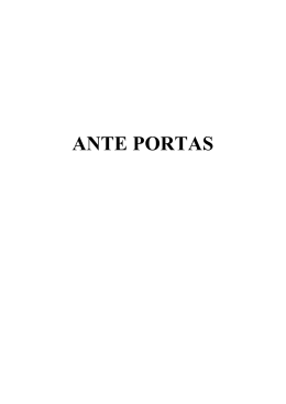 ANTE PORTAS