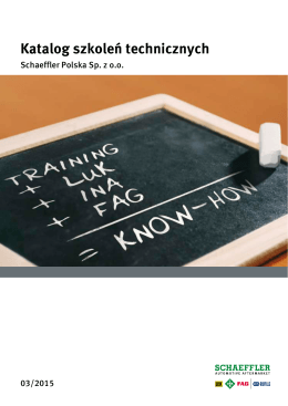 Katalog szkoleń technicznych