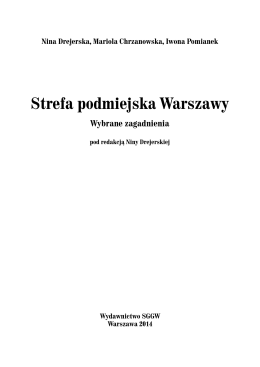 Strefa podmiejska Warszawy