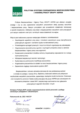 Polityka BHP Aspen
