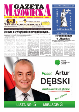 Numer 10 - Gazeta Mazowiecka (22.10.2015)