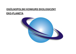 ogólnopolski konkurs ekologiczny eko-planeta