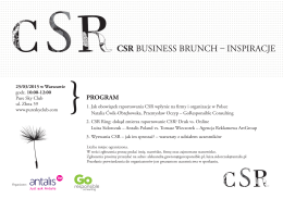 CSR Business brunch - inspiracje Antalis i GoResponsible