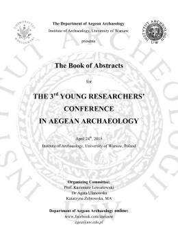 The Book of Abstracts THE 3 rd YOUNG RESEARCHERS