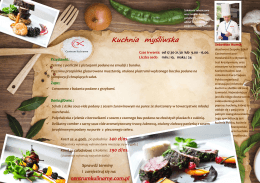 Kuchnia myśliwska - Centrum Kulinarne