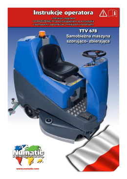 samojezdna maszyna do czyszczenia Numatic TTV 678 instrukcja