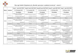 Plan zajęć Studiów Podyplomowych