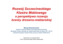 Rozwój Szczecineckiego Klastra Meblowego