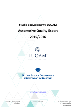Automotive Quality Expert 2015/2016