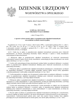 Uchwała Nr VI/45/15 z dnia 25 lutego 2015 r.
