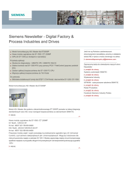 Siemens Newsletter - Digital Factory & Process Industries and Drives