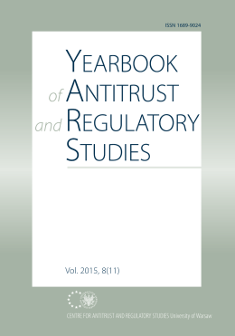 Vol. 2015, 8(11) - YARS - Yearbook of Antitrust and Regulatory