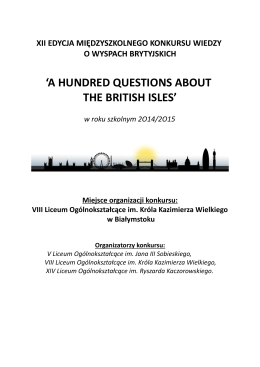 a hundred questions about the british isles