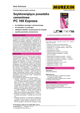 karta techniczna PC 100 Express