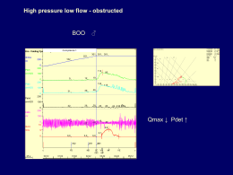 Qmax ↓ Pdet ↑ High pressure low flow