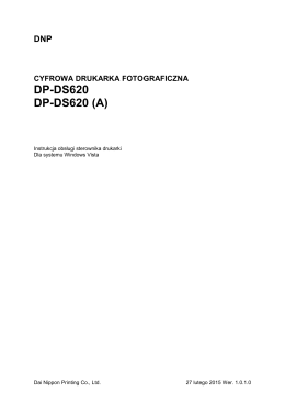 DNP DS620_PrinterDriverInstruction_ForVista_V1.0.1.0_PL