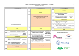 Program XIII Ogólnopolskiej Konferencji "Systemy zarządzania w