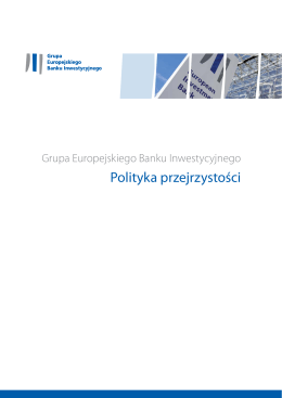 Polityka przejrzystości Grupy EBI