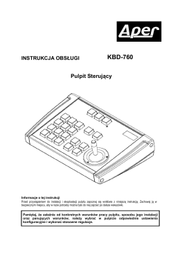 instrukcja KBD-760 - Alarm