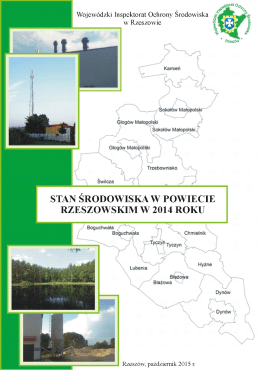 Stan środowiska na terenie powiatu rzeszowskiego w 2014 roku