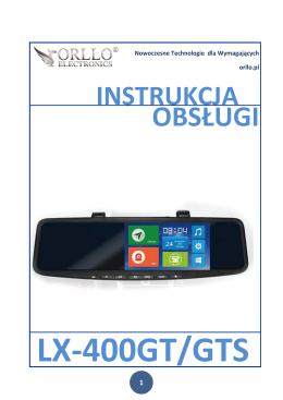 Instrukcja rejestratora samochodowego ORLLO LX