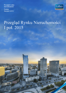 Przegląd Rynku Nieruchomości I poł. 2015