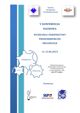 Program konferencji - Politechnika Częstochowska