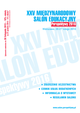 25 targi polska versja - Międzynarodowy Salon Edukacyjny