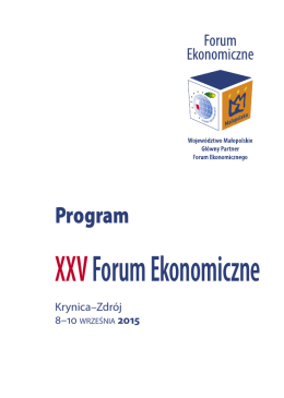 program forum - Forum Ekonomiczne